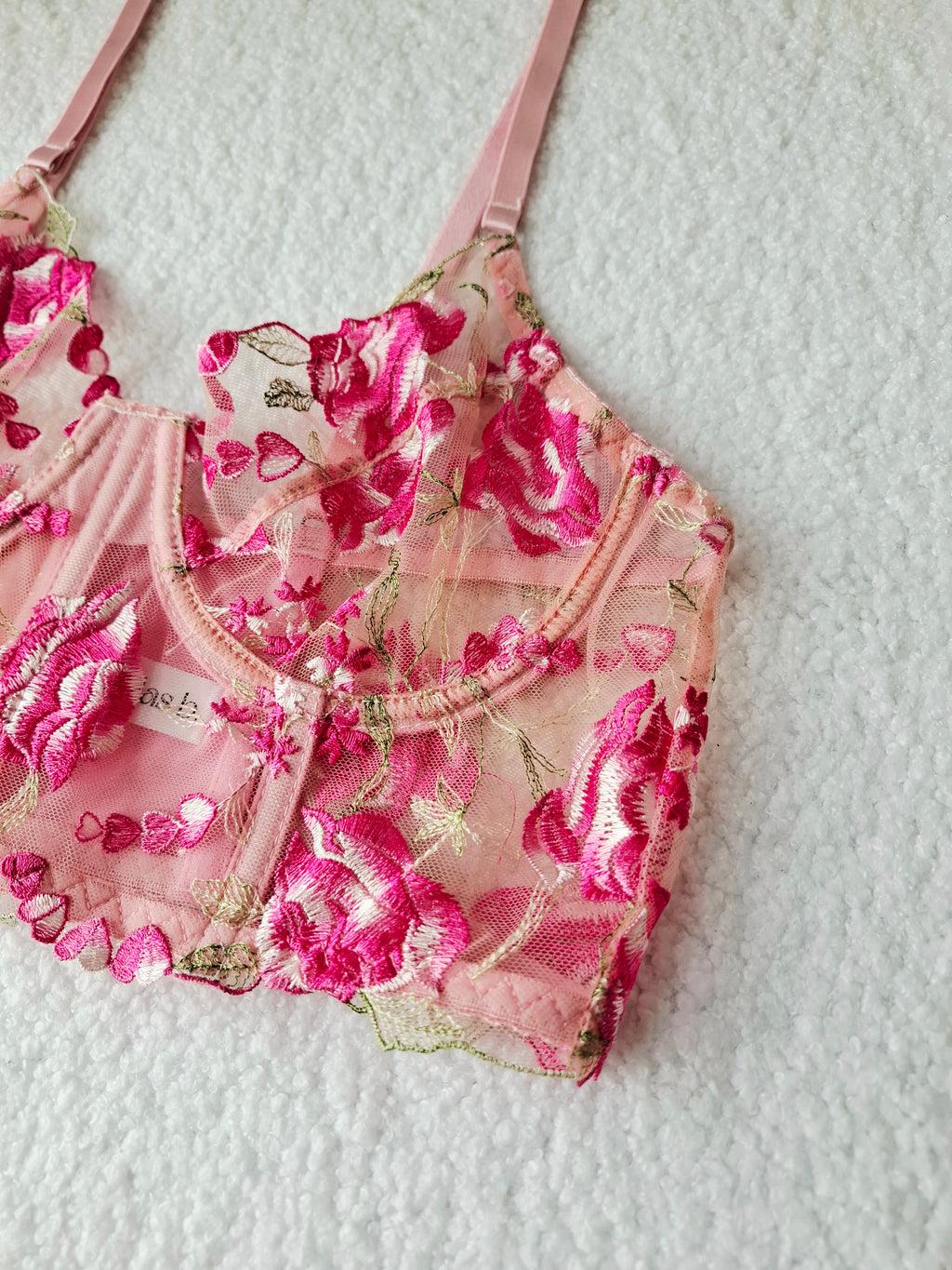 Pétale - Ensemble corset 2 pièces fleuri