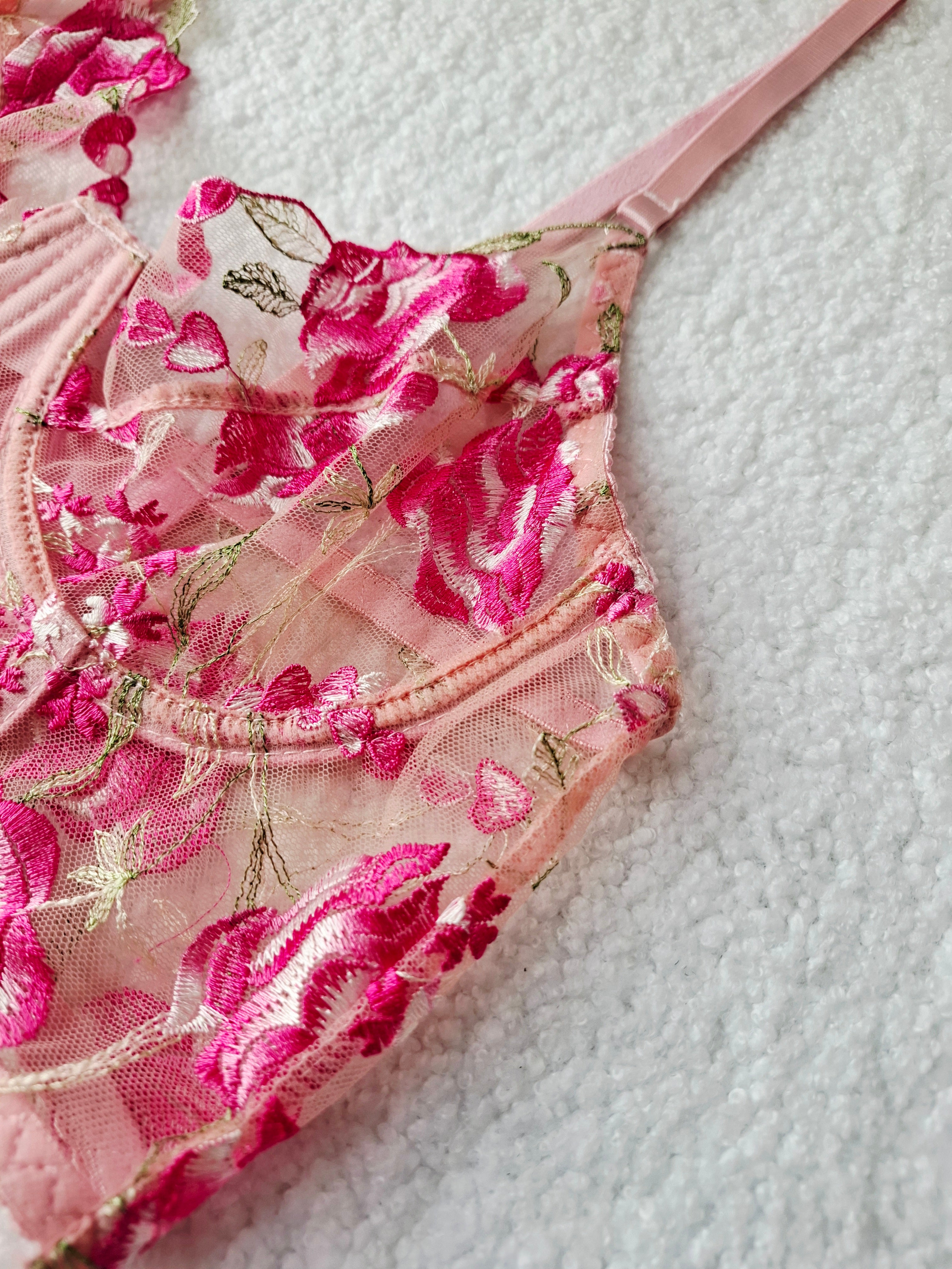 Pétale - Ensemble corset 2 pièces fleuri