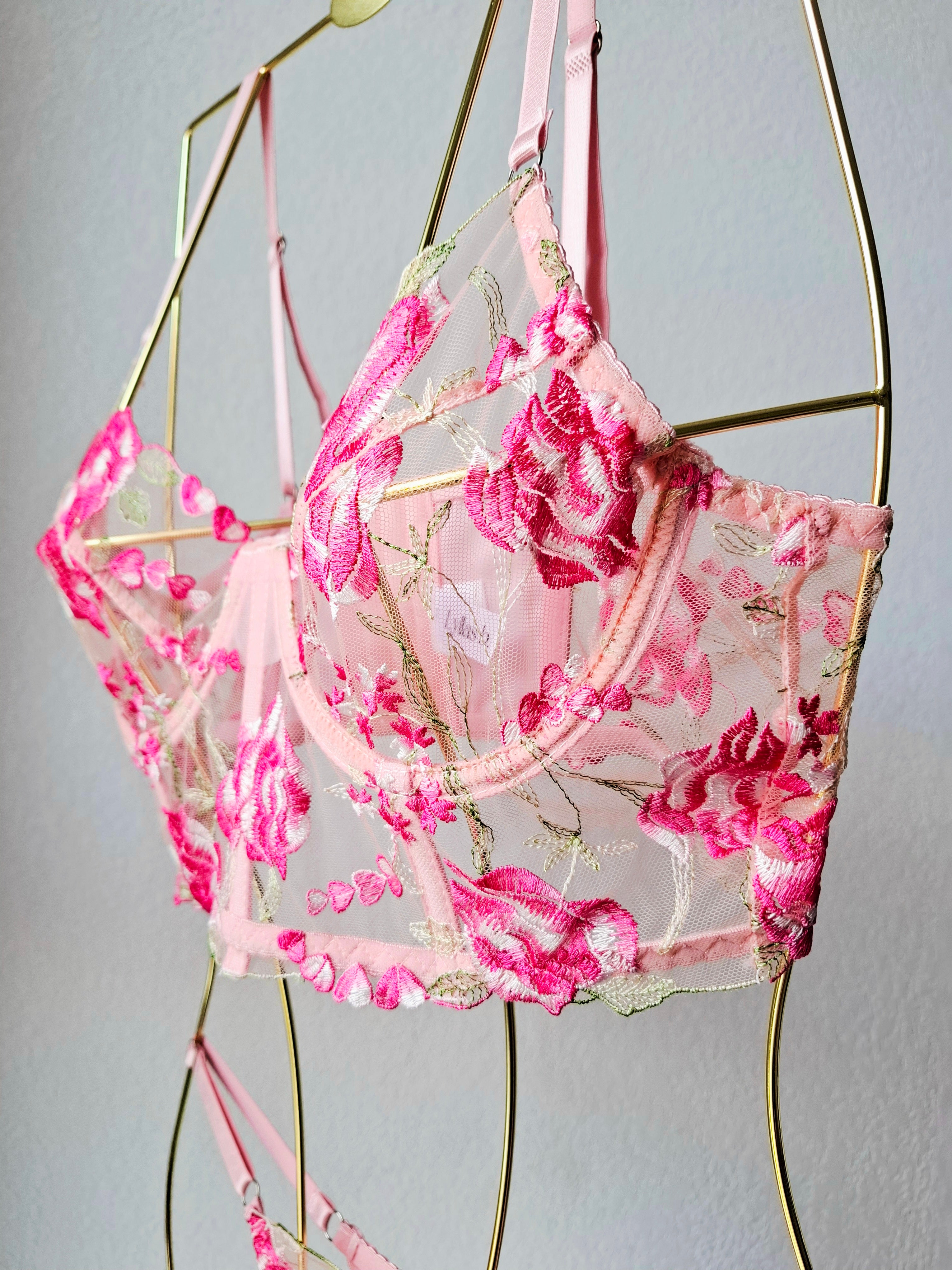 Pétale - Ensemble corset 2 pièces fleuri