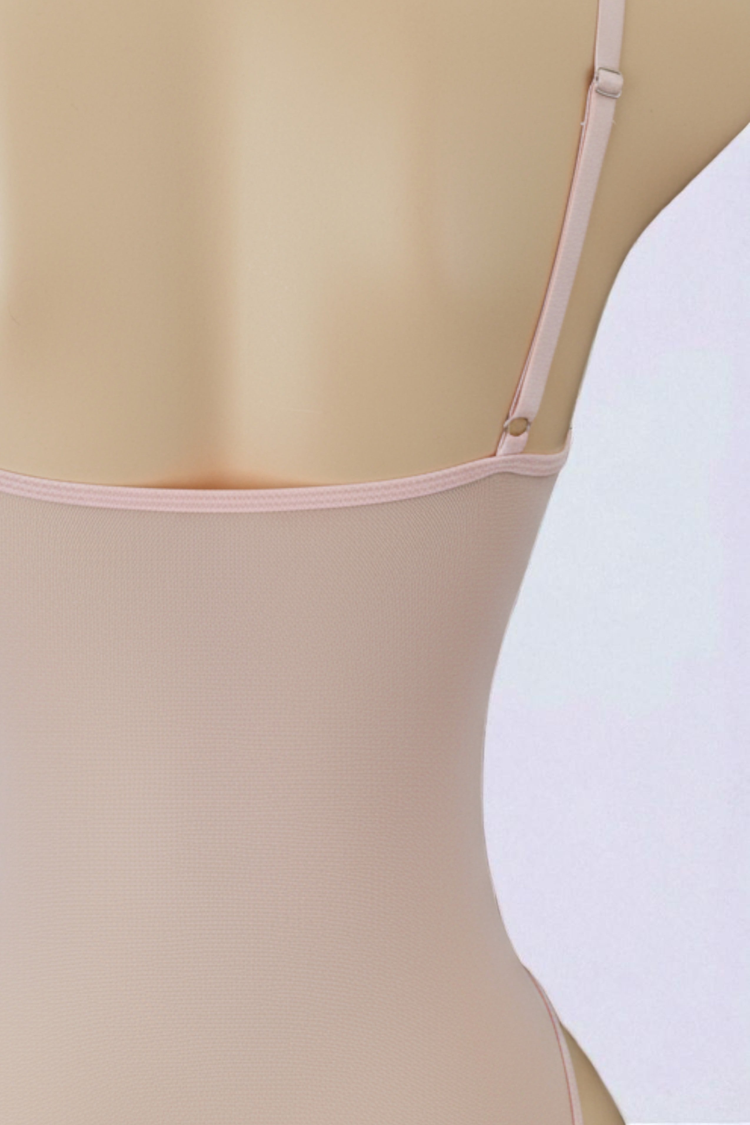 Muse - Semi-transparent body suit, dusty rose color